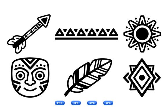Boho Tribal SVG Icons: Graphics & Illustrations for Creative Sellers
