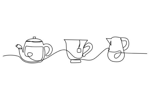 Continuous Line Design of Teapot