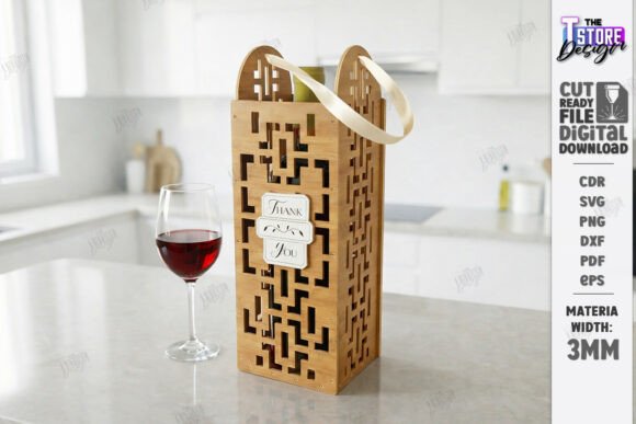 Laser Cut Wine Box for Premium Packaging Design