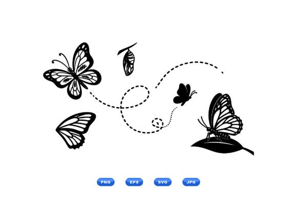 Monarch Butterfly Clipart Pack: Graphics & Illustrations