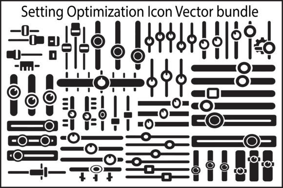Setting Optimization Slider Icon Graphics & Illustrations