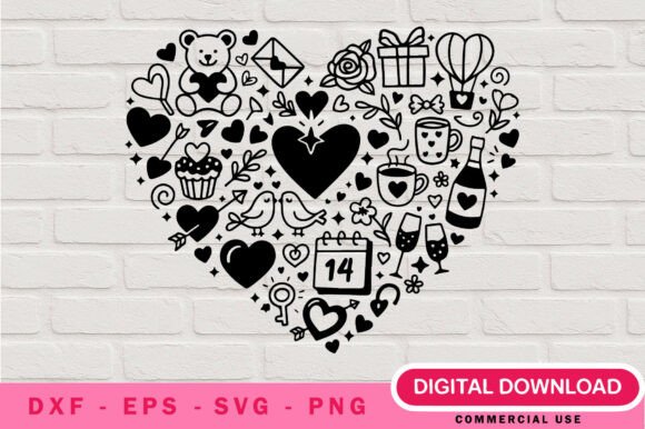 Valentine Heart SVG Design Pack: Graphics & Illustrations