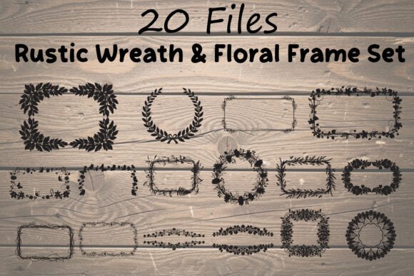 Vintage Botanical Borders Frames: Graphics & Illustrations for Editorial Polish